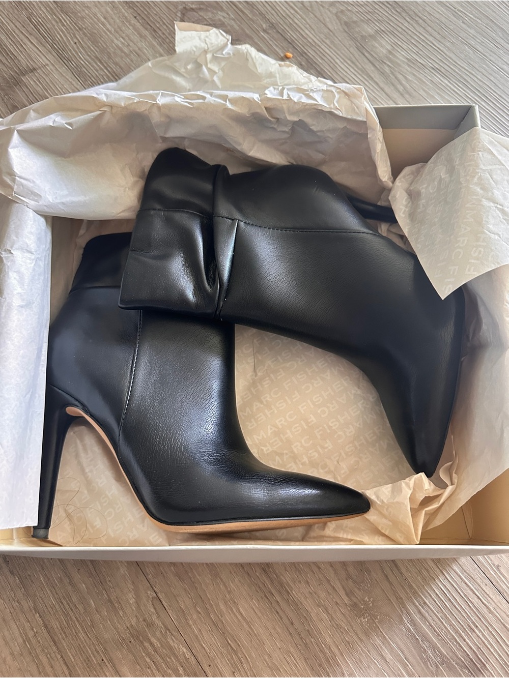 Jessica Simpson Black Pointed-Toe Stiletto Ankle Boots